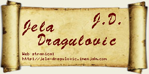 Jela Dragulović vizit kartica